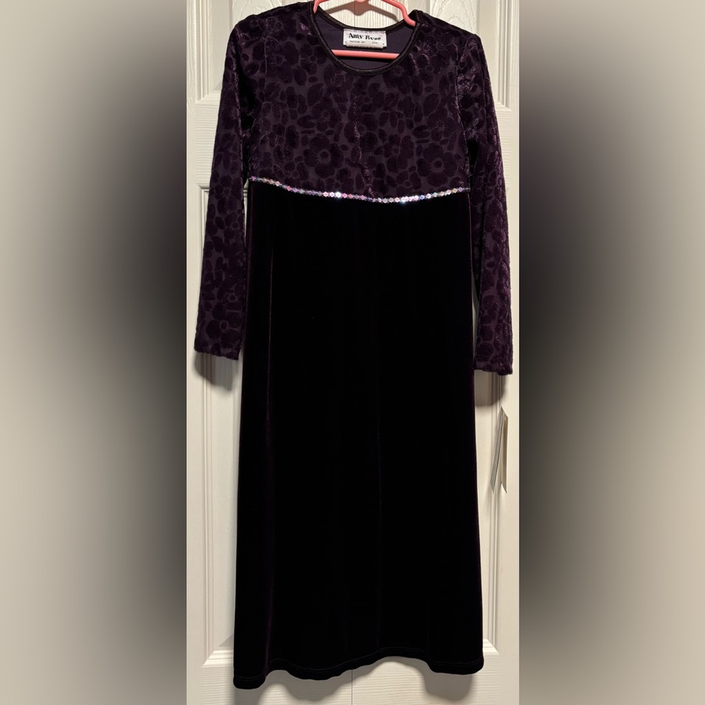 NWT Amy Byer Girls Velvet Dress